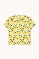 Tinycottons t-shirt dziecięcy ORANGES RIB TEE SS26.112 żółty SS26