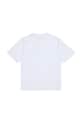 Diesel t-shirt bawełniany dziecięcy TCIRCLE OVER T-SHIRT J02582.0GRAI biały SS26