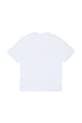 Diesel t-shirt bawełniany dziecięcy THIDE OVER T-SHIRT J02587.0GRAI biały SS26