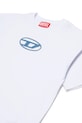 Chłopiec Diesel t-shirt bawełniany dziecięcy TLOGY OVER T-SHIRT J02590.0GRAI biały