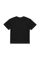 Diesel t-shirt bawełniany dziecięcy TLOGY OVER T-SHIRT J02590.0GRAI czarny SS26