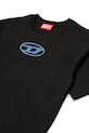 Chłopiec Diesel t-shirt bawełniany dziecięcy TLOGY OVER T-SHIRT J02590.0GRAI czarny