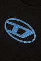 Παιδικό βαμβακερό μπλουζάκι Diesel TLOGY OVER T-SHIRT μαύρο J02590.0GRAI