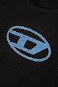 Diesel t-shirt bawełniany dziecięcy TLOGY OVER T-SHIRT czarny J02590.0GRAI