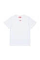 Diesel t-shirt bawełniany dziecięcy TJUSTR7 T-SHIRT bawełna biały J02770.0CATM