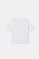 Diesel t-shirt bawełniany dziecięcy TCORS OVER T-SHIRT J02869.KYA1M biały SS26