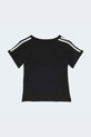 Παιδικό μπλουζάκι adidas Originals απλικέ μαύρο KD1013