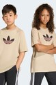 adidas Originals футболка для детей из хлопка бежевый KE2874