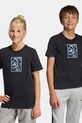 adidas t-shirt bawełniany dziecięcy nadruk czarny KA0544