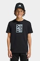 adidas t-shirt bawełniany dziecięcy czarny KA0544