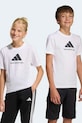 adidas t-shirt bawełniany dziecięcy nadruk biały KA2979