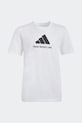adidas t-shirt bawełniany dziecięcy KA2979 biały SS26
