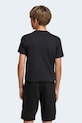 adidas t-shirt bawełniany dziecięcy KA0537 czarny