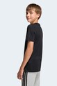 Παιδικό βαμβακερό μπλουζάκι adidas KA2975 μαύρο