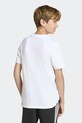 Παιδικό βαμβακερό μπλουζάκι adidas KA0531 λευκό
