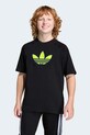 adidas Originals t-shirt bawełniany dziecięcy nadruk czarny KC9541