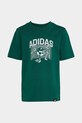 adidas tricou de bumbac pentru copii KA2964 verde SS26