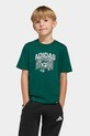 adidas tricou de bumbac pentru copii verde KA2964