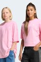 adidas Originals t-shirt bawełniany dziecięcy bawełna różowy KE0399