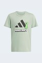 Παιδικό μπλουζάκι adidas KD6873 πράσινο SS26