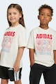 adidas t-shirt dziecięcy Marvel z elastanem biały JZ3567