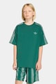 Αγορίστικα Παιδικό βαμβακερό μπλουζάκι adidas Originals KE2704 πράσινο