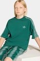 Παιδικό βαμβακερό μπλουζάκι adidas Originals KE2704 πράσινο