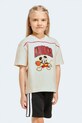 adidas t-shirt oversize dziecięcy z bawełną DISNEY beżowy JZ7673