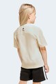 Chłopiec adidas t-shirt oversize dziecięcy z bawełną DISNEY JZ7673 beżowy