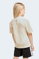 Chłopiec adidas t-shirt oversize dziecięcy z bawełną DISNEY JZ7673 beżowy