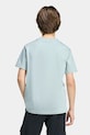 Chłopiec adidas t-shirt bawełniany dziecięcy KD3367 turkusowy