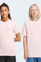 Παιδικό βαμβακερό μπλουζάκι adidas Originals βαμβάκι ροζ KE3746