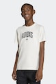 adidas t-shirt bawełniany dziecięcy biały KE1347