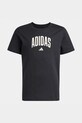 adidas t-shirt bawełniany dziecięcy KE1348 czarny SS26