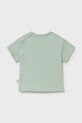 Mayoral Newborn t-shirt bawełniany niemowlęcy 1077.2A.Newborn.PPY2 zielony SS26