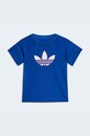 adidas Originals t-shirt niemowlęcy z bawełny granatowy KD1059