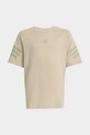 adidas t-shirt dziecięcy bawełniany KC8651 zielony SS26