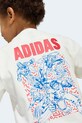adidas t-shirt dziecięcy bawełniany z elastanem Marvel JZ3572 beżowy