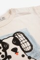 Chłopiec Bobo Choses t-shirt bawełniany niemowlęcy Van Dog 126AB012 biały