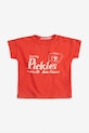 Bobo Choses baba pamut póló Pickles The Dog 126AB015 piros SS26