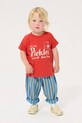 Bobo Choses t-shirt bawełniany niemowlęcy Pickles The Dog czerwony 126AB015