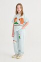Bobo Choses t-shirt bawełniany dziecięcy Friends in a Pickle nadruk niebieski 126AC011