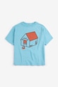 Bobo Choses t-shirt bawełniany dziecięcy Pickles is at Home 126AC015 niebieski SS26