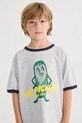 Bobo Choses t-shirt bawełniany dziecięcy Mr Pickles nadruk szary 126AC018