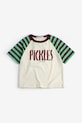 Bobo Choses t-shirt bawełniany dziecięcy Spicy Pickles 126AC021 beżowy SS26