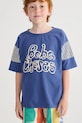 Bobo Choses t-shirt bawełniany dziecięcy Bobo Choses By Hand nadruk niebieski 126AC138