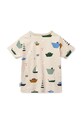 Liewood t-shirt bawełniany dziecięcy Apia Printed Shortsleeve T-shirt LW20670.PPY2 beżowy SS26