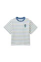 Παιδικό βαμβακερό μπλουζάκι Liewood Tyler Stripe SS T-shirt βαμβάκι λευκό LW20725.PPY2