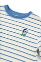 Αγορίστικα Παιδικό βαμβακερό μπλουζάκι Liewood Tyler Stripe SS T-shirt LW20725.PPY2 λευκό