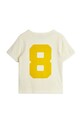 Mini Rodini tričko detské bavlnené Alien City FC 26220116 béžová SS26